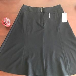 NWT Kate Hill Black Pencil Skirt